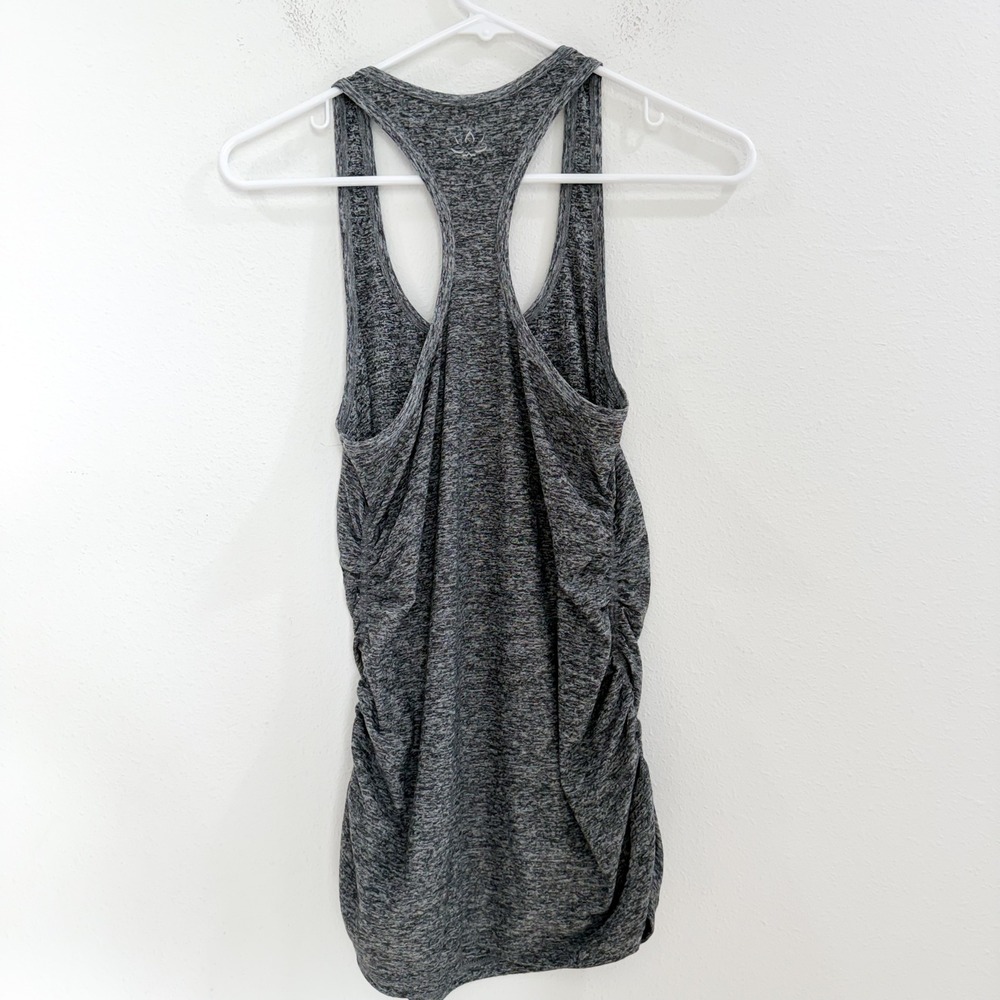 Beyond Yoga Maternity Racerback Tank Top Ruched Gray S - Picture 3 of 4